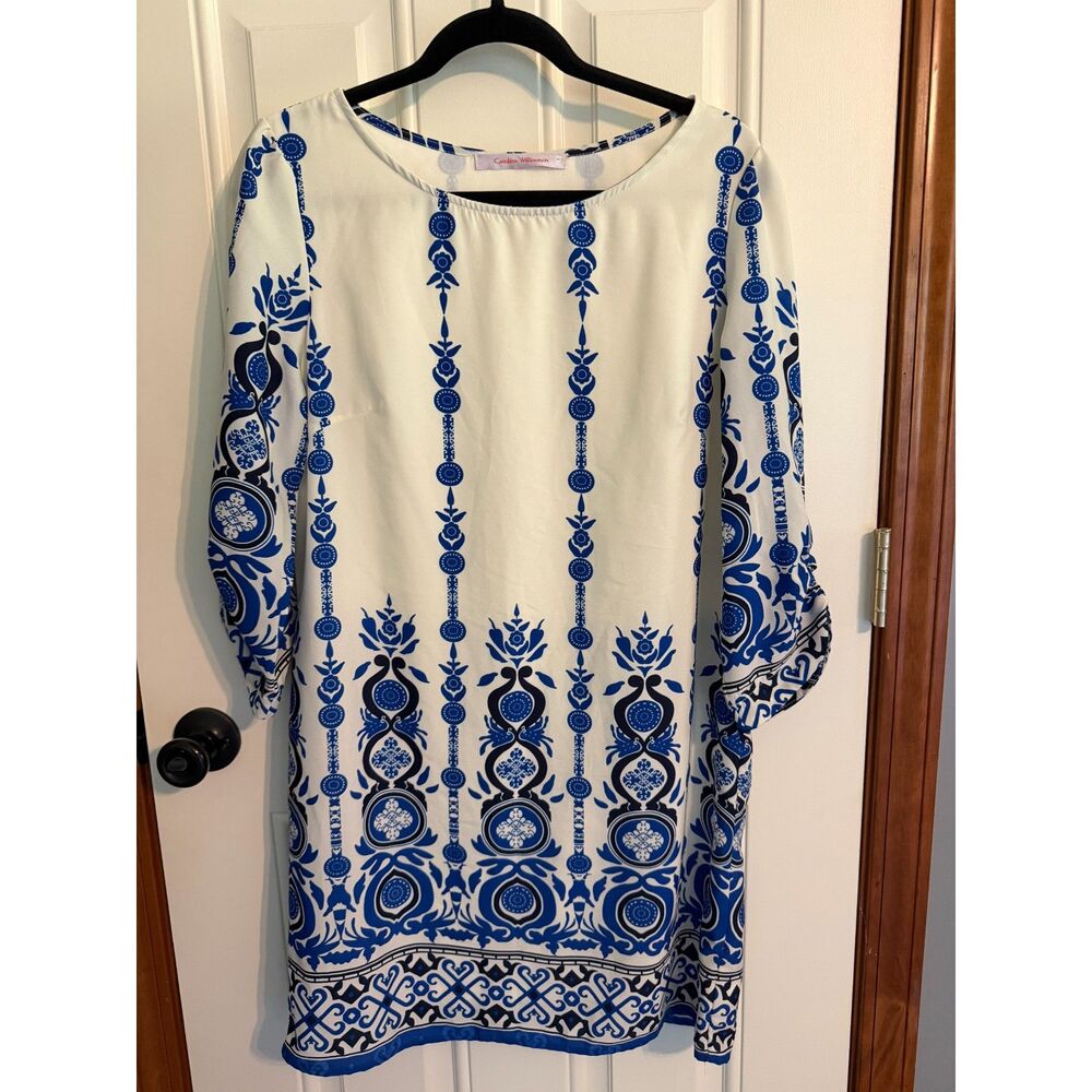 Carolina Williamson long sleeve dress size L